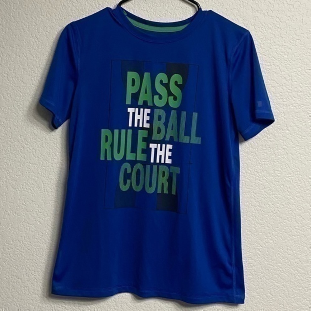 “Pass The Ball, Rule The Court” Active T-Shirt (Size L)